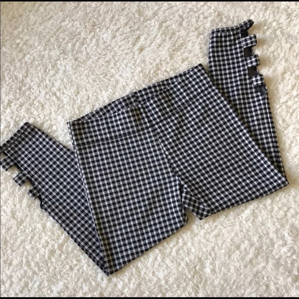 Mixit Black White Gingham Legging